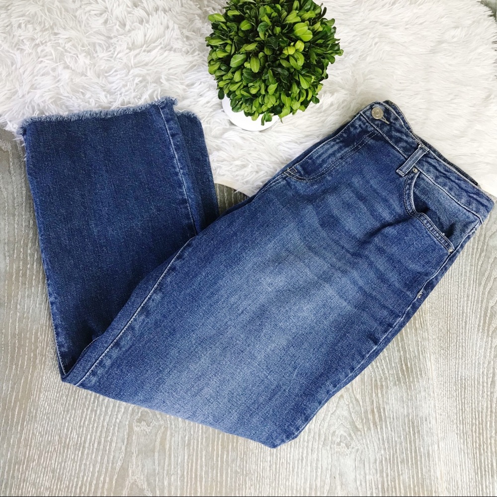 TopShop Moto Dree High Waist Raw Hem Jeans 34 - Picture 1 of 7